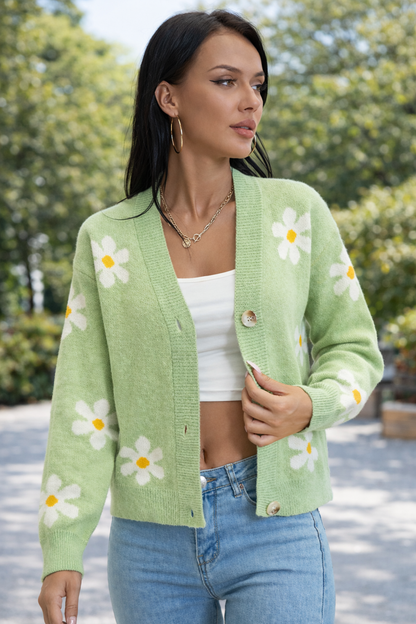 Lumi | Daisy Knit Button Cardigan