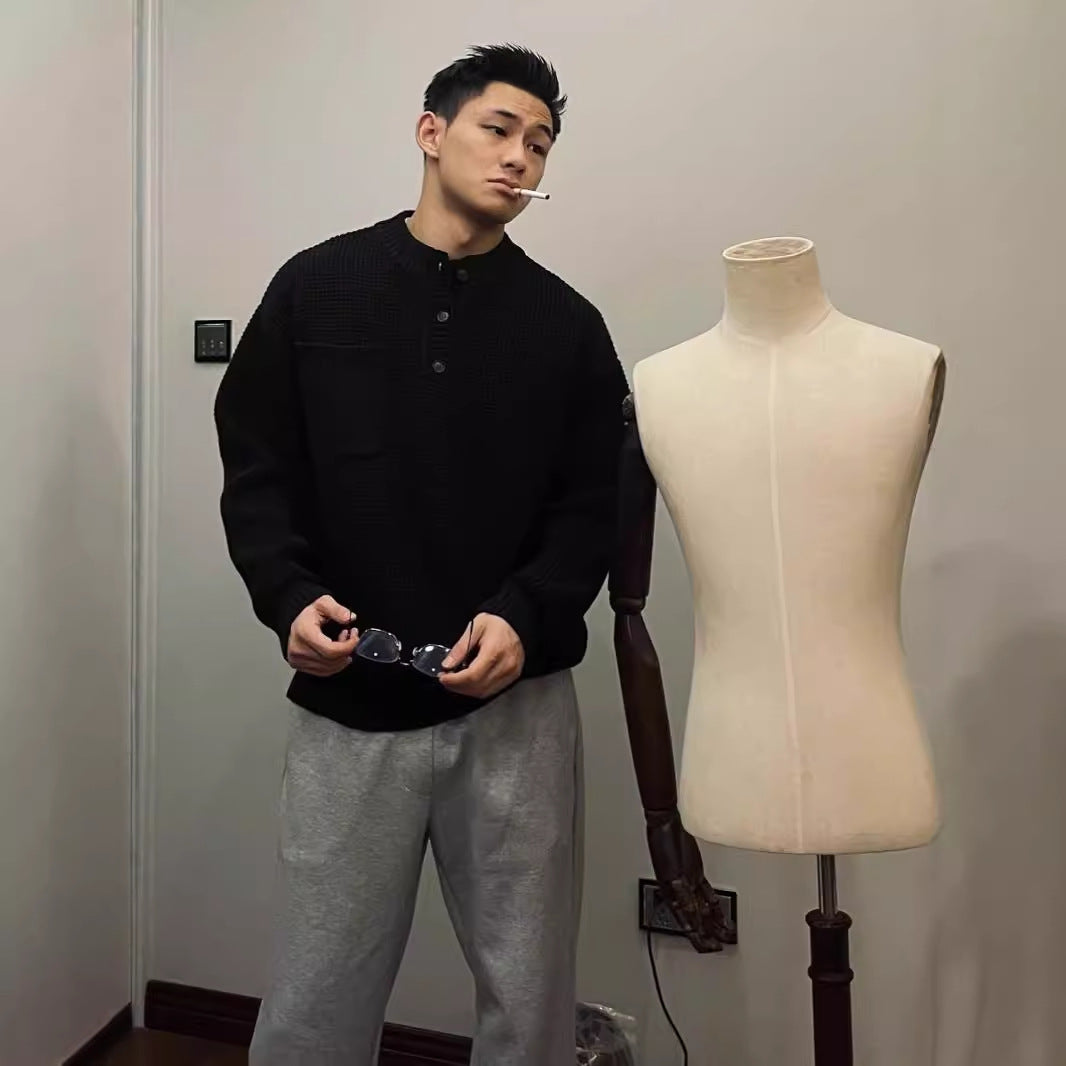 Henry – Old-Money Style Round-Neck Pullover Sweater for Men