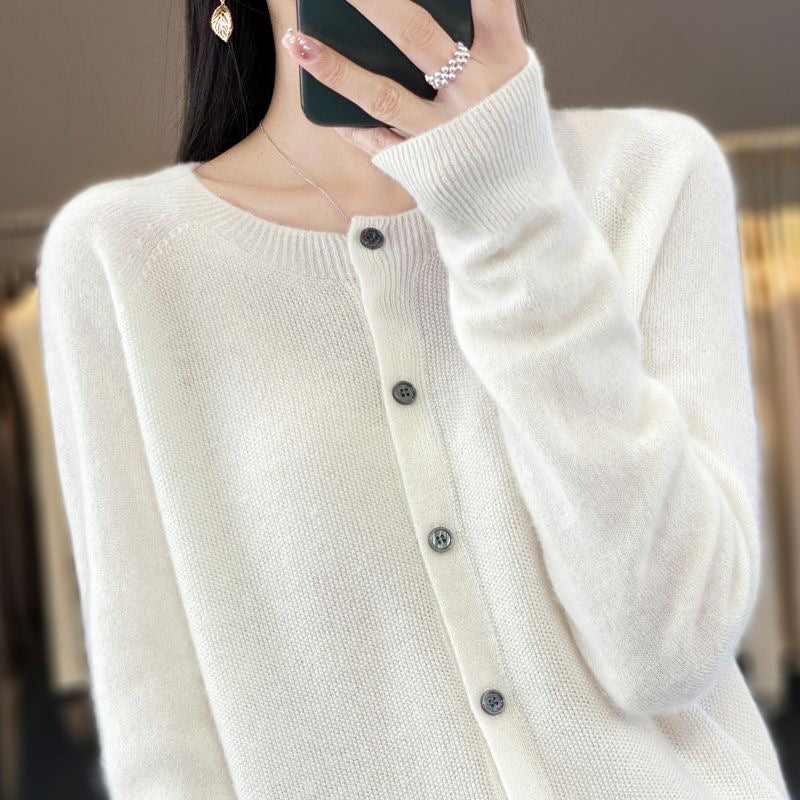 Elin | Merino Wool Button Cardigan