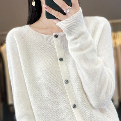 Elin | Merino Wool Button Cardigan