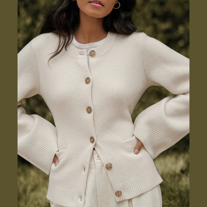 Selene | Soft Chenille Button Cardigan