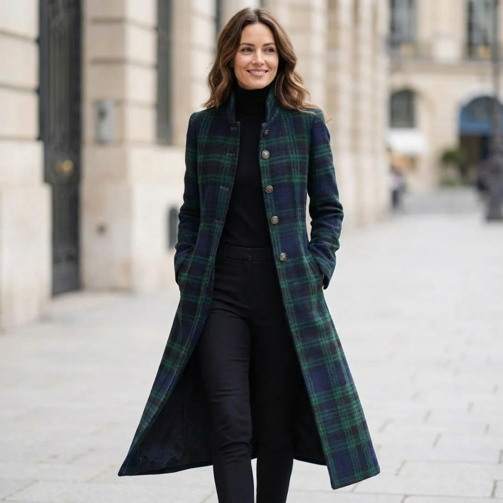 Rowan | Plaid Longline Coat