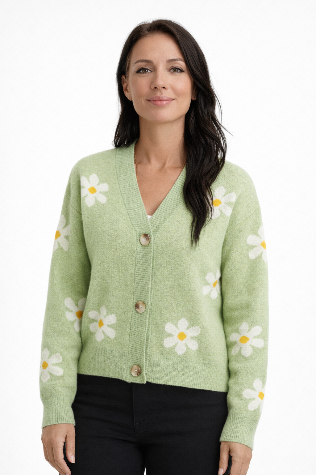 Lumi | Daisy Knit Button Cardigan