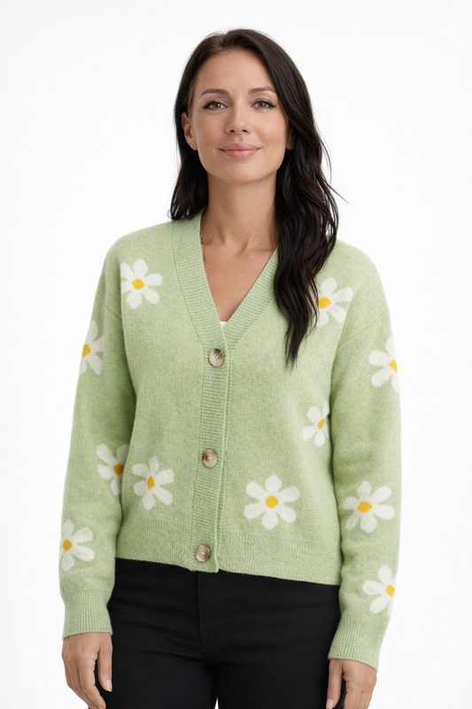 Lumi | Daisy Knit Button Cardigan